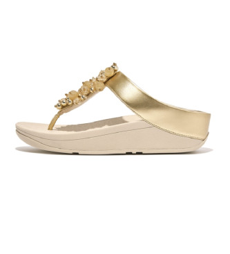 Fitflop Sandlias Fino Bauvle com contas douradas