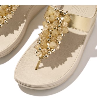 Fitflop Sandlias Fino Bauvle com contas douradas