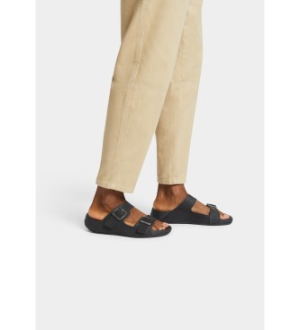Fitflop Gogh Moc usnjeni sandali črne barve