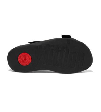 Fitflop Gogh Moc usnjeni sandali črne barve