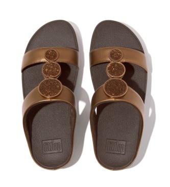 Fitflop Halo Bead-circle bronze sandals