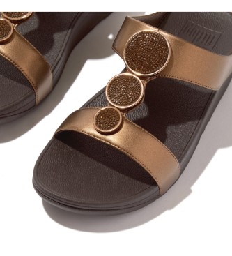 Fitflop Halo Bead-circle bronze sandals