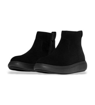 Fitflop Iq-Comff leather ankle boots with black zipper
