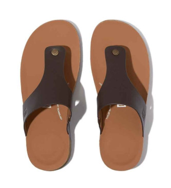 Fitflop iQushion brown leather sandals