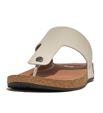 Fitflop iQushion grey leather sandals