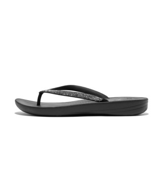 Fitflop Flip Flops Iqushion Sparkle schwarz
