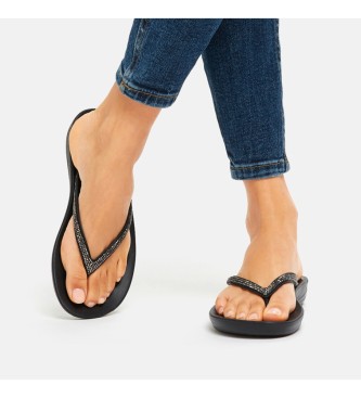 Fitflop Flip Flops Iqushion Sparkle schwarz