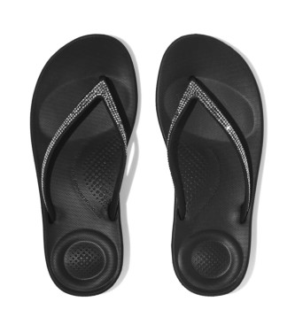 Fitflop Flip Flops Iqushion Sparkle schwarz