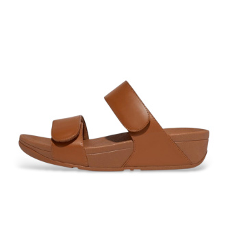 Fitflop Sandali in Pelle Lulu regolabili marrone