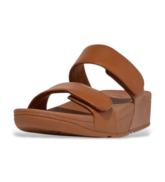 Fitflop Sandali in Pelle Lulu regolabili marrone