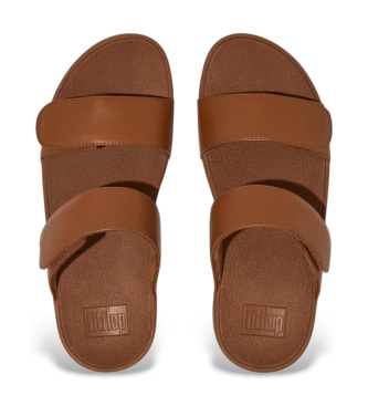 Fitflop Sandali in Pelle Lulu regolabili marrone