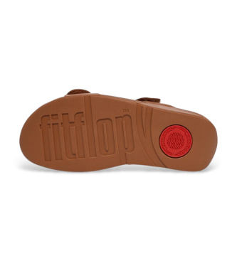 Fitflop Sandali in Pelle Lulu regolabili marrone