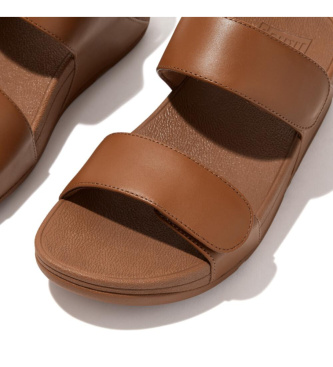 Fitflop Sandali in Pelle Lulu regolabili marrone