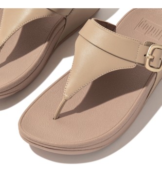 Fitflop Lulu beige leather sandals