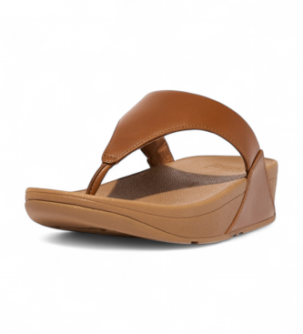 Fitflop Brązowe skórzane sandały Lulu