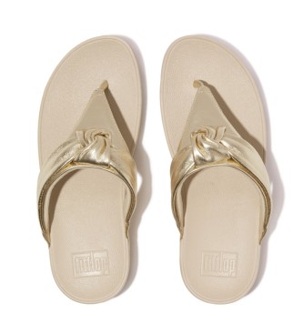 Fitflop Lulu Sandales en cuir matelass argent