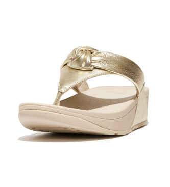 Fitflop Lulu Sandales en cuir matelass argent