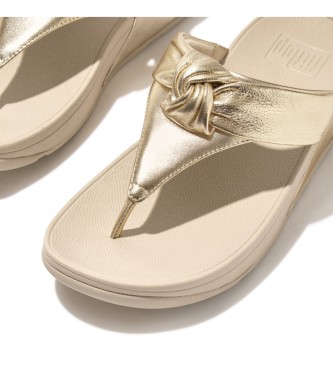 Fitflop Lulu Sandales en cuir matelass argent