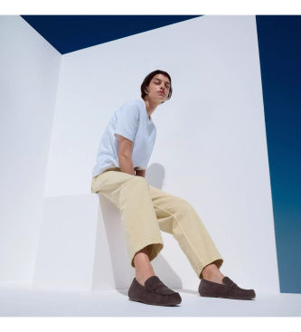 Fitflop Mocassini in Pelle Delicato marrone scuro