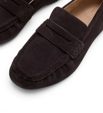 Fitflop Mocassini in Pelle Delicato marrone scuro