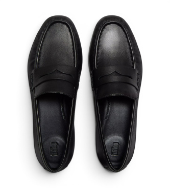 Fitflop Mocassini in Pelle Delicato nero