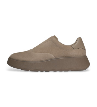 Fitflop Mocasines de piel F-Mode taupe