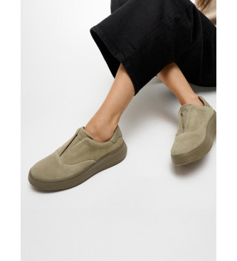 Fitflop Mocasines de piel F-Mode taupe