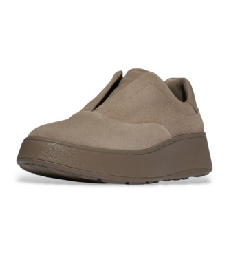 Fitflop Mocasines de piel F-Mode taupe