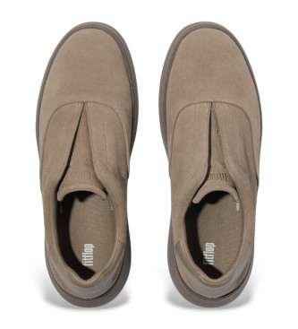 Fitflop Mocasines de piel F-Mode taupe