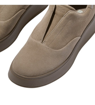 Fitflop Mocasines de piel F-Mode taupe