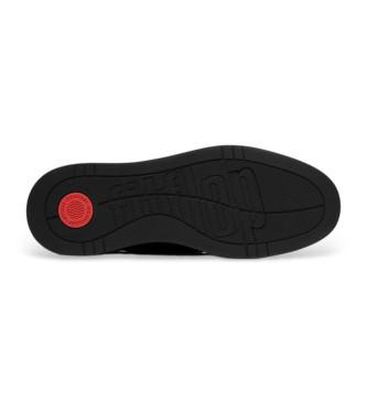 Fitflop Rally-loafers i lder, sort