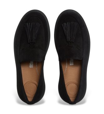 Fitflop Iq-Comff black suede moccasins