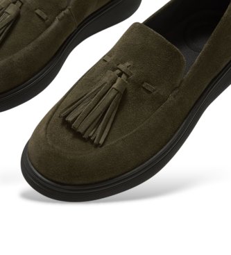 Fitflop Iq-Comff Olive Green Suede Moccasins