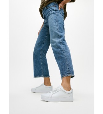 Fitflop Sapatos Rally Crystal-Trim branco