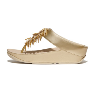 Fitflop Rumba-sandaler med perler i guld