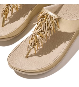 Fitflop Gouden Rumba kralen sandalen