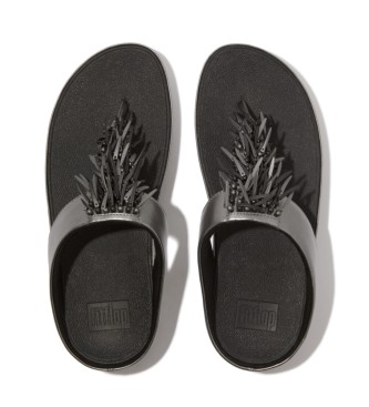 Fitflop Rumba Beaded Silver Sandals