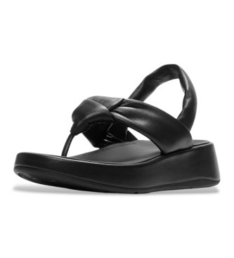 Fitflop Leather sandals F-Mode Knot black