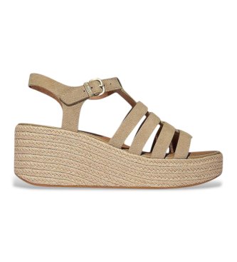 Fitflop Sandali da pescatore in pelle marrone