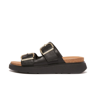 Fitflop Gen-F Buckle leather sandals black