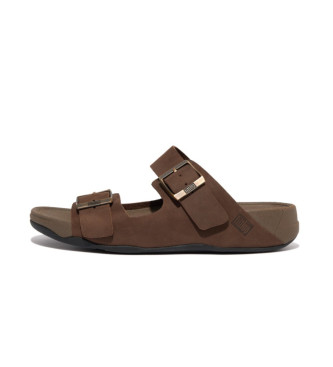 Fitflop Brown Gogh Moc leather sandals