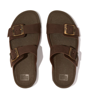 Fitflop Brown Gogh Moc leather sandals