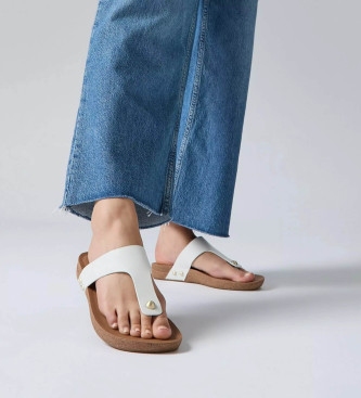 Fitflop Iqushion leather sandals white