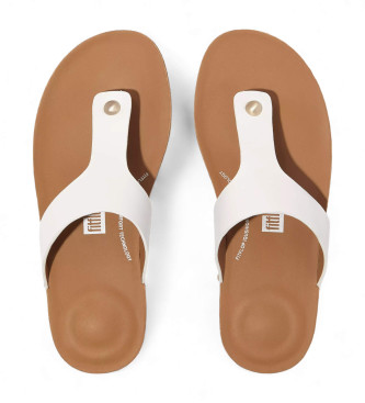 Fitflop Iqushion leather sandals white
