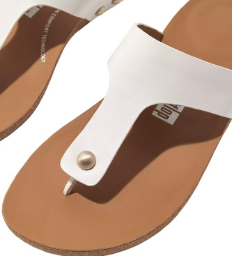 Fitflop Iqushion leather sandals white