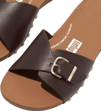 Fitflop Brown Iqushion Leather Sandals