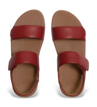 Fitflop Sandales en cuir Lulu Adjustable bordeaux