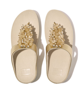 Fitflop Fino Bauble-Bead gold sandals
