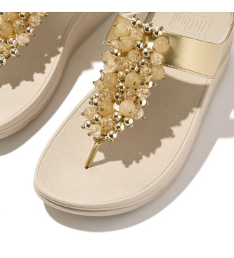 Fitflop Fino Bauble-Bead guld sandaler