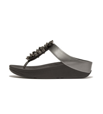Fitflop Fino Bauble-Bead silver sandals